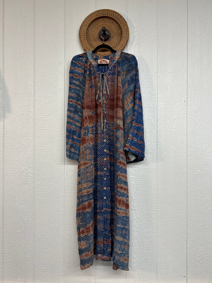 Crepe Sari Woodstock Duster Dress 0226 199