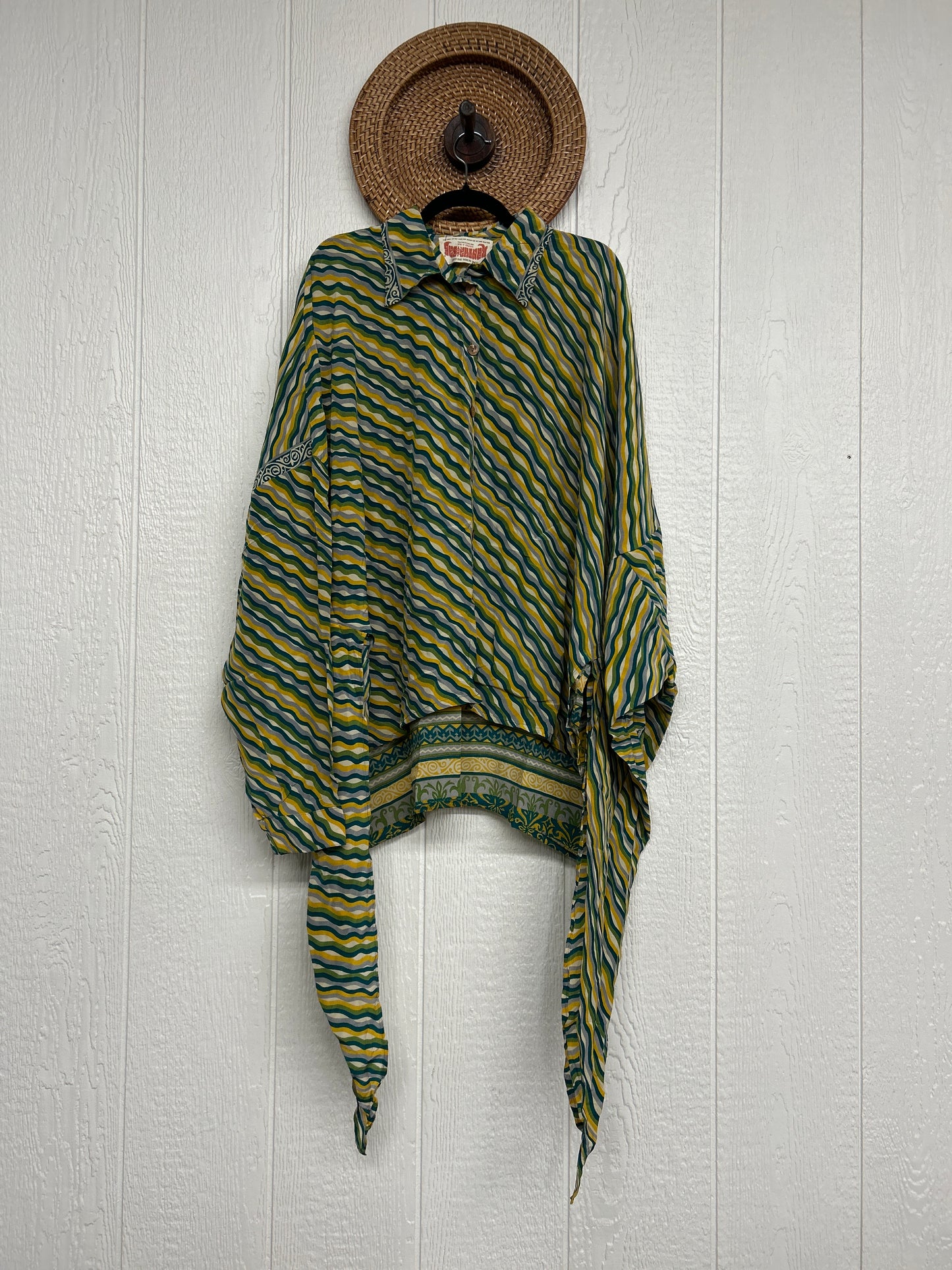 Crepe Sari Nirvana Button Down 1125 276