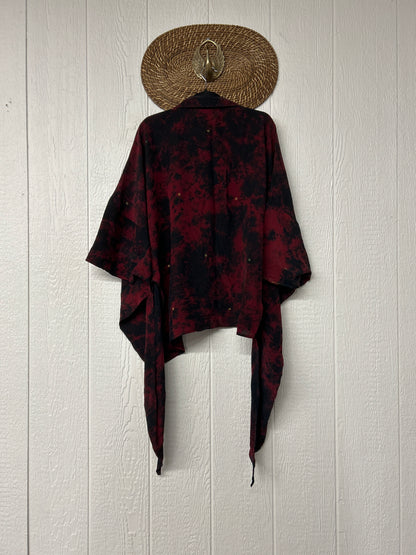 Crepe Sari Summer Nirvana Button Down 0626 179