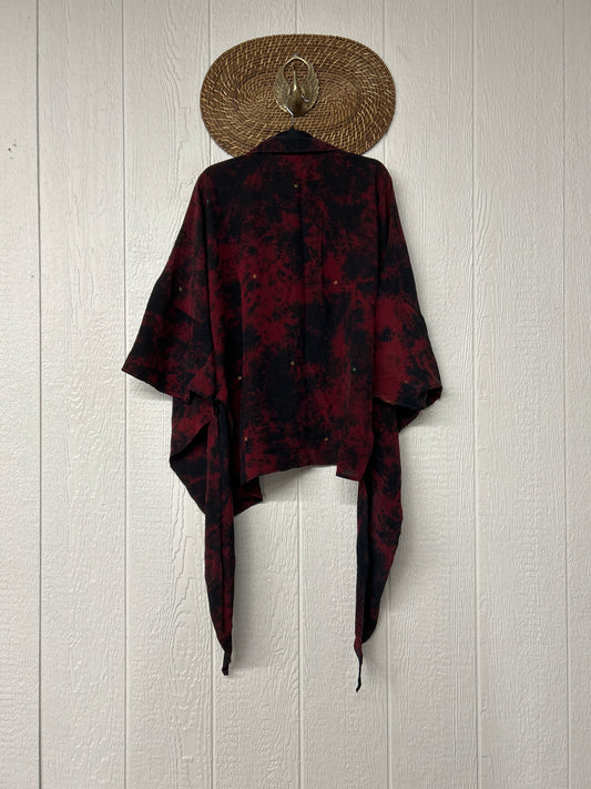 Crepe Sari Summer Nirvana Button Down 0626 179