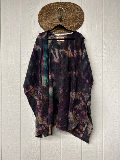 Aura Edit Fine Kantha Wanderlust Poncho 1026 003
