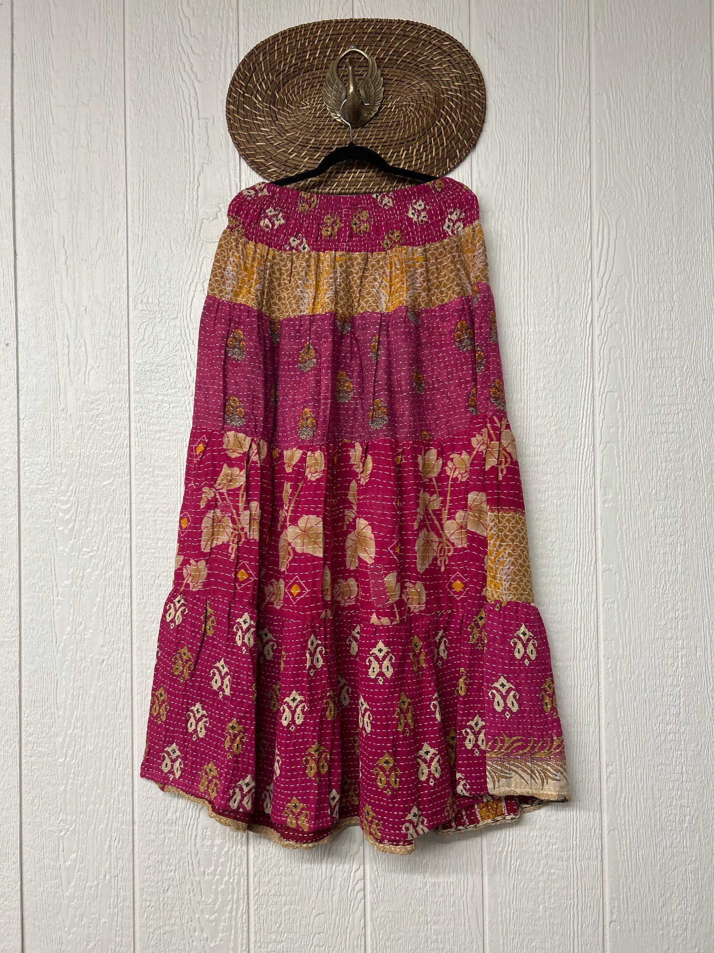 Pareo Kantha Lotus Maxi Skirt 0826 195
