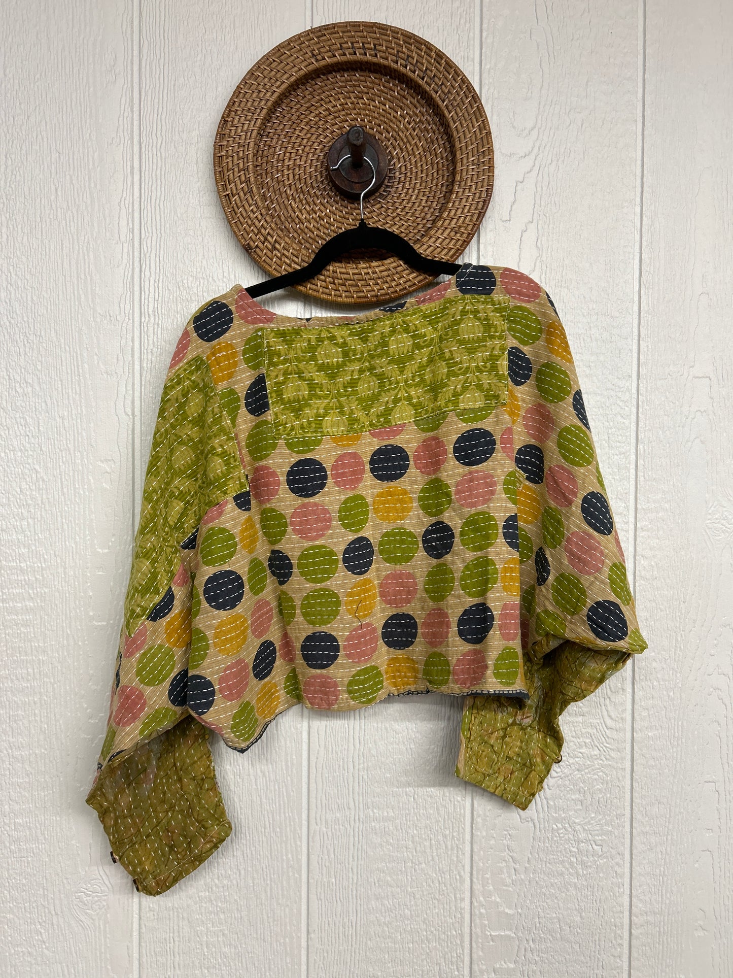 Pareo Kantha In Bloom Cropped Pullover 0326 048