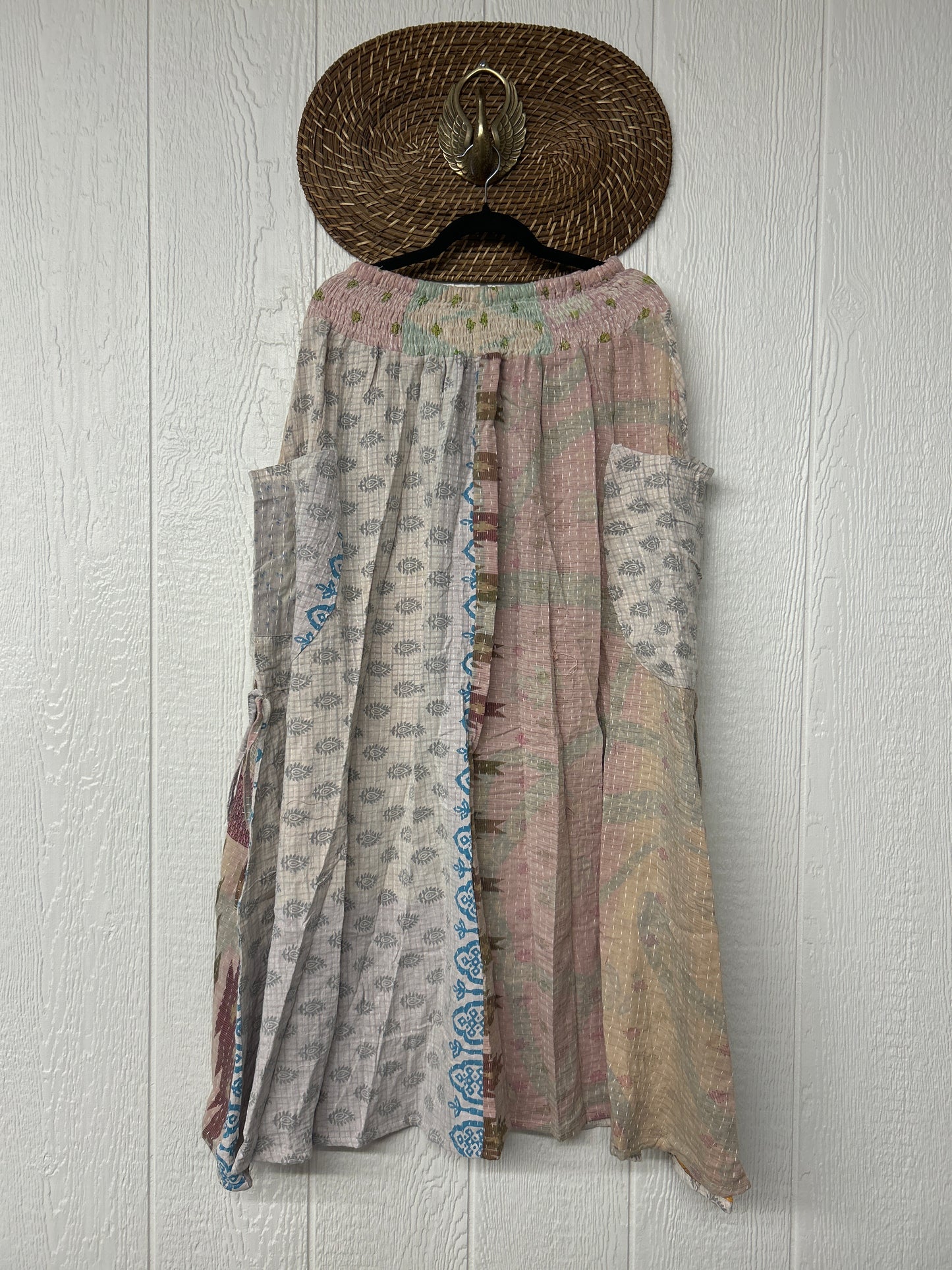 Pareo Kantha Butterfly Cargo Skirt 0426 073