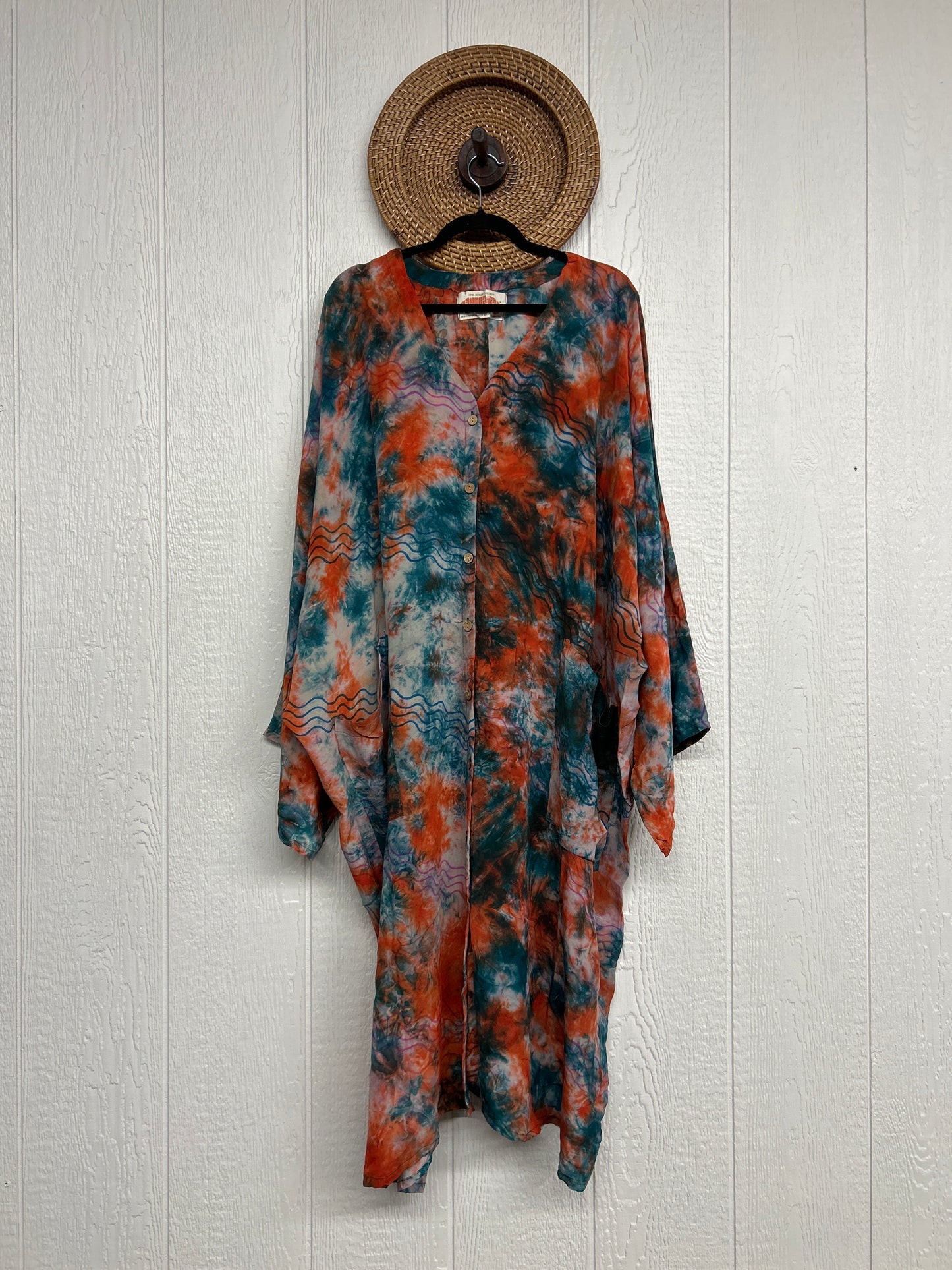 Crepe Sari Gaia Duster Dress 0426 038