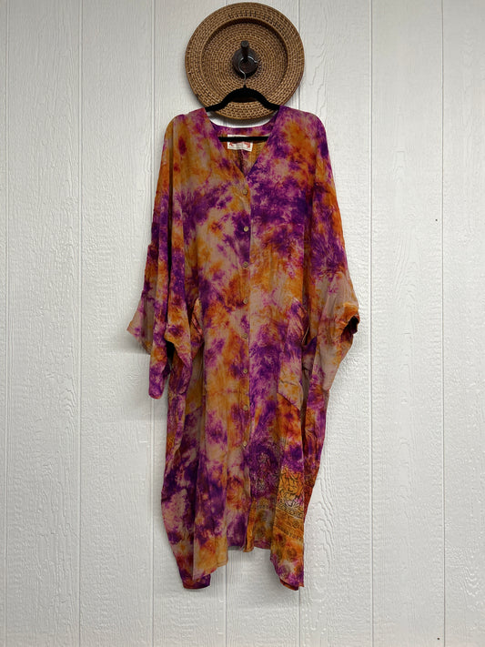 Crepe Sari Gaia Duster Dress 0826 213