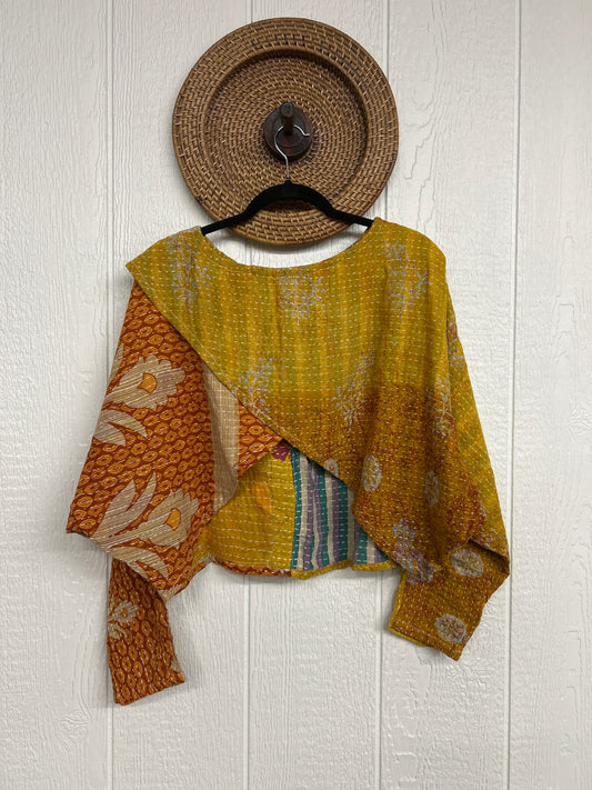 Pareo Kantha In Bloom Cropped Pullover 0326 054