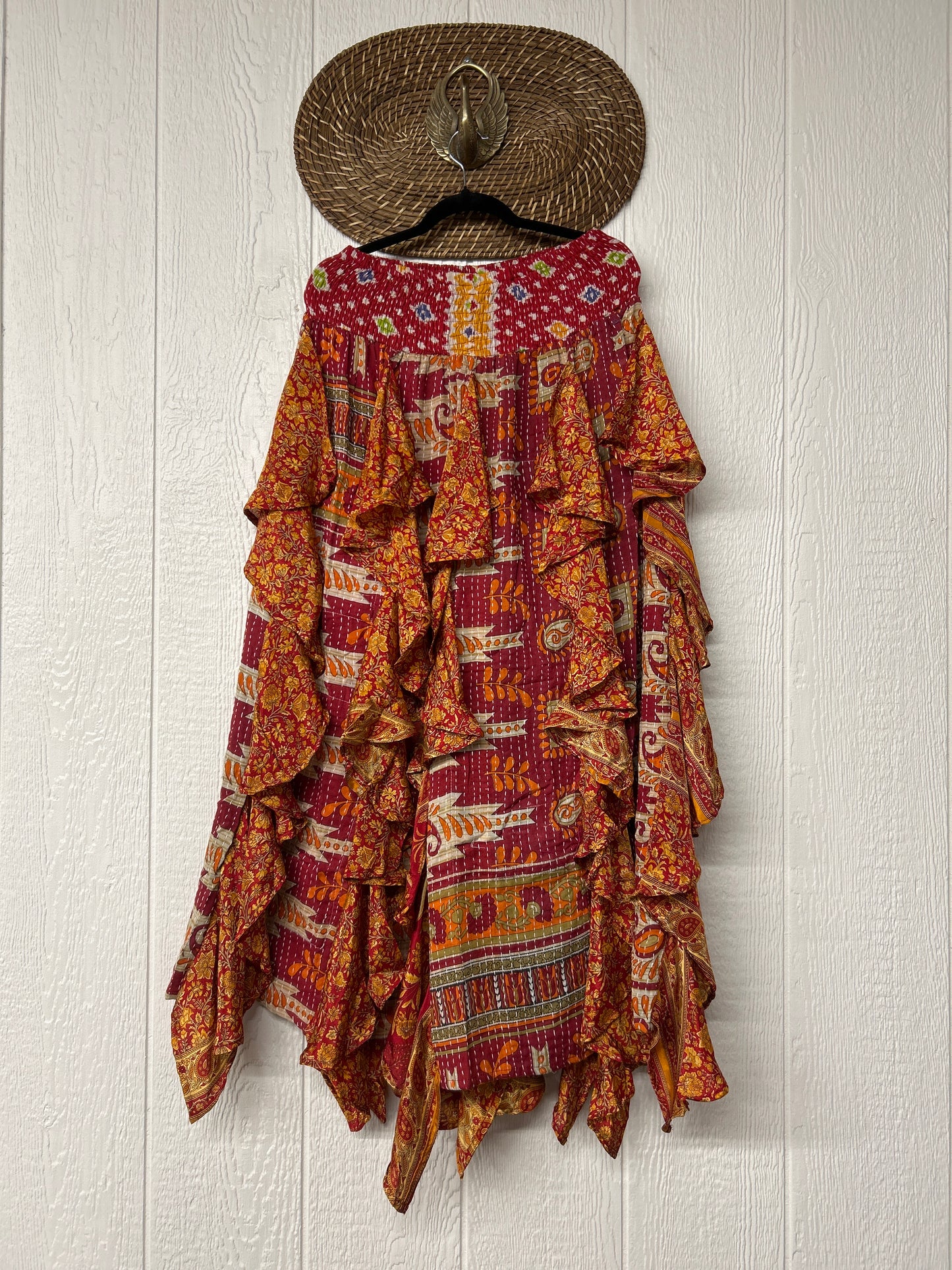 Pareo Kantha Willow Maxi Skirt 0826 155