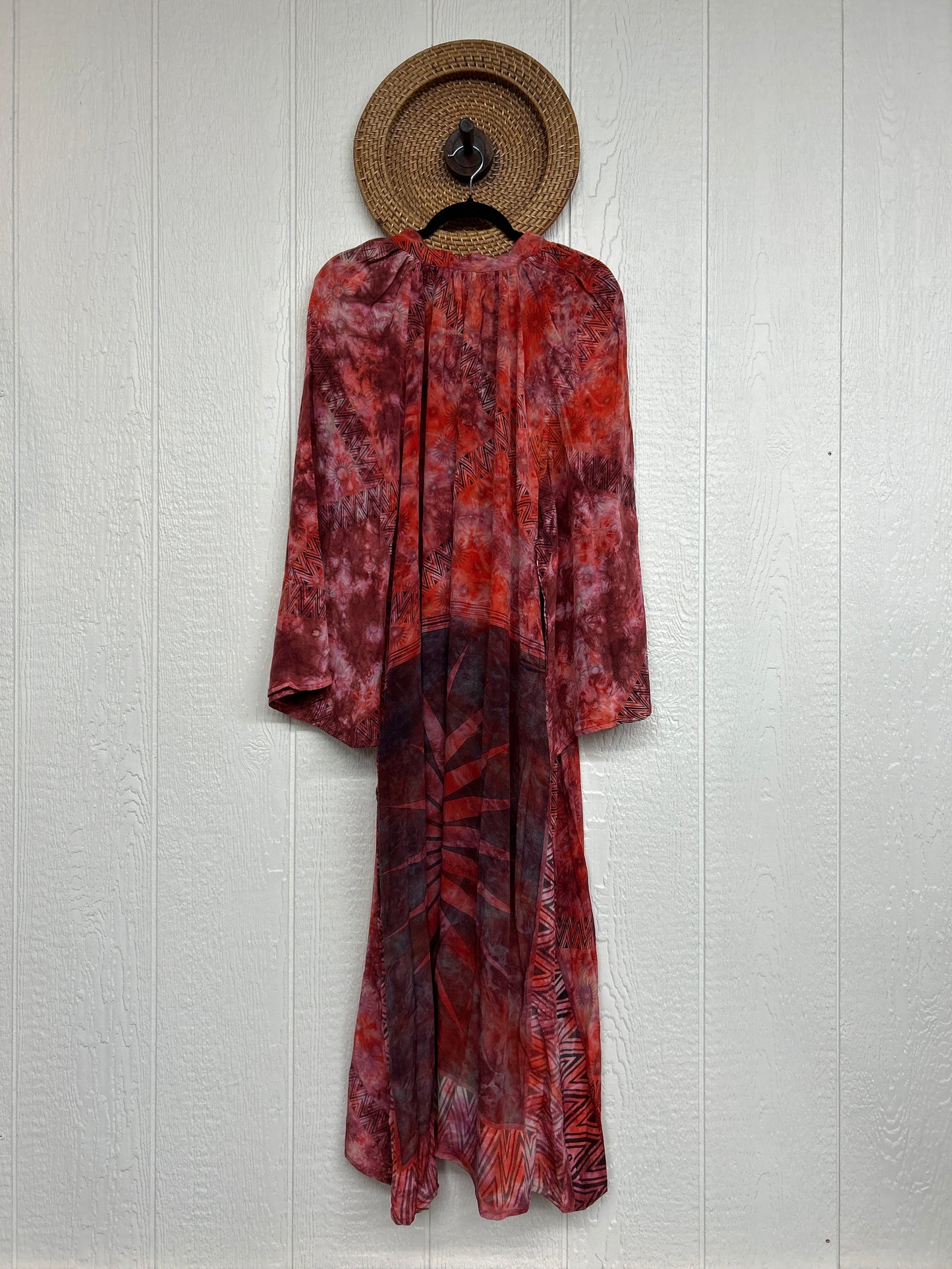 Crepe Sari Woodstock Duster Dress 0226 232