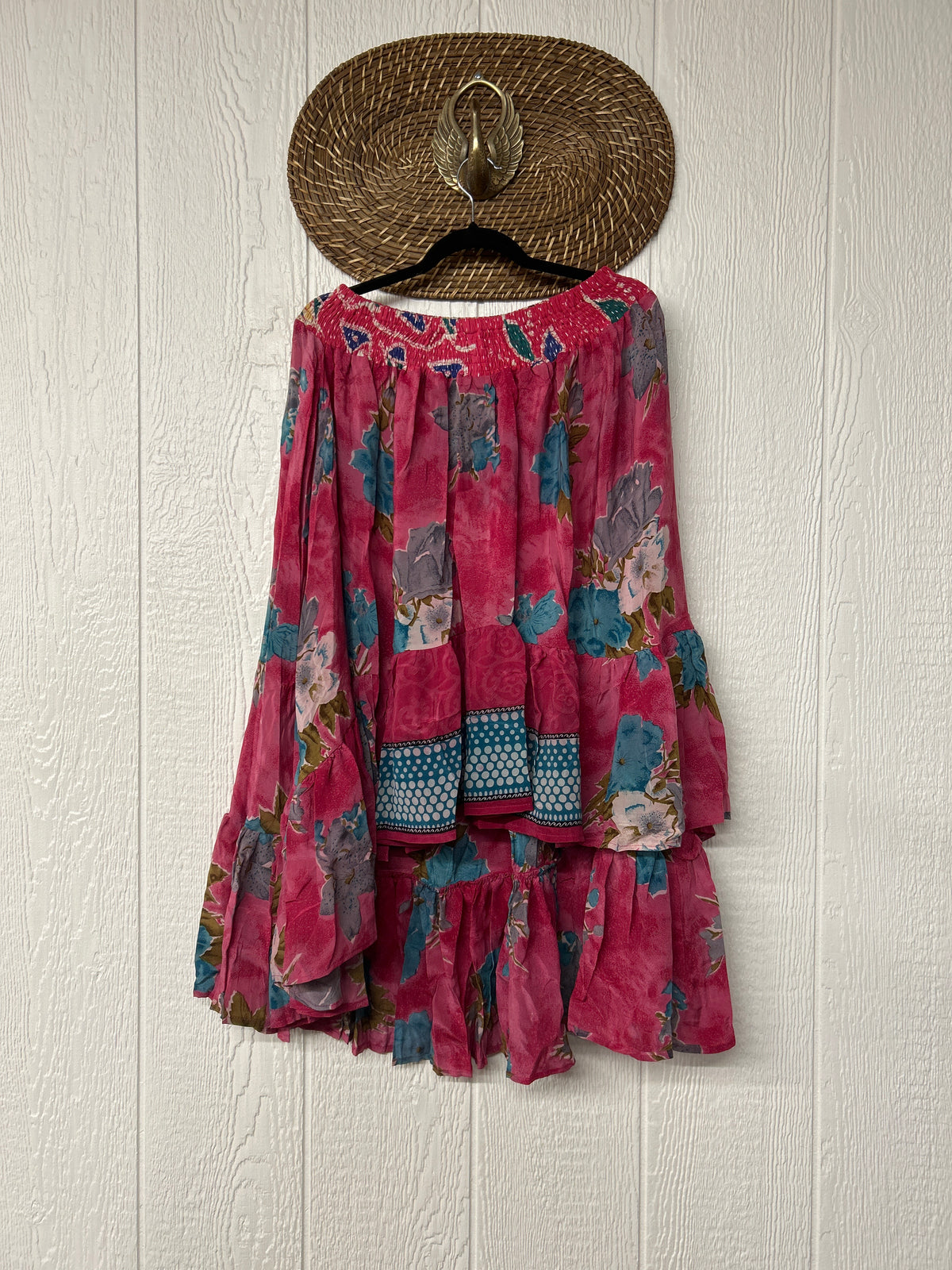 Crepe Sari Dahlia Skirt 1026 075