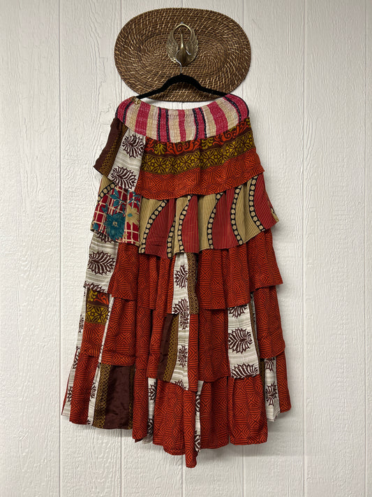 Rasgulla Sari Venus Ruffle Maxi 1125 025