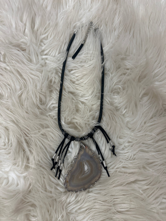 RETAIL Agate Slice Choker 0226 014