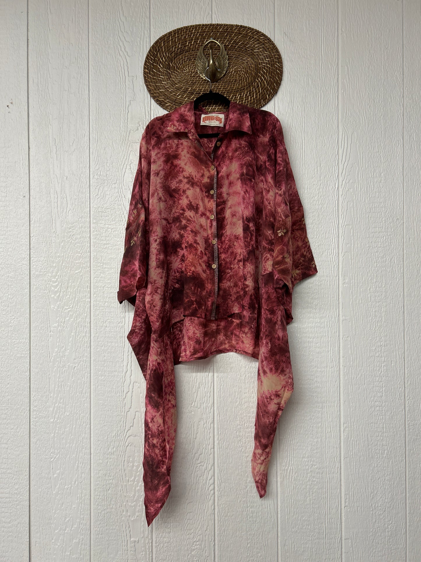 Crepe Sari Summer Nirvana Button Down 0626 092