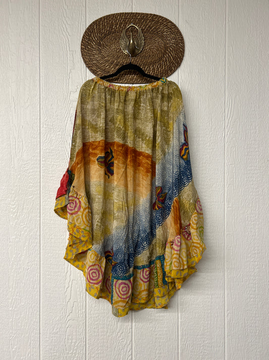 Crepe Wild Rose Skirt 1025 194