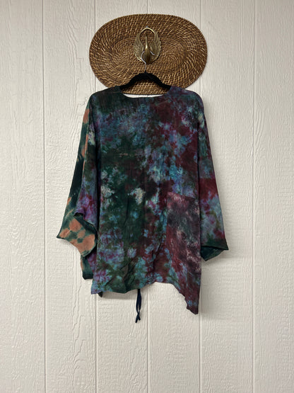 Crepe Sari Hi Lo Butterfly Top 0726 257