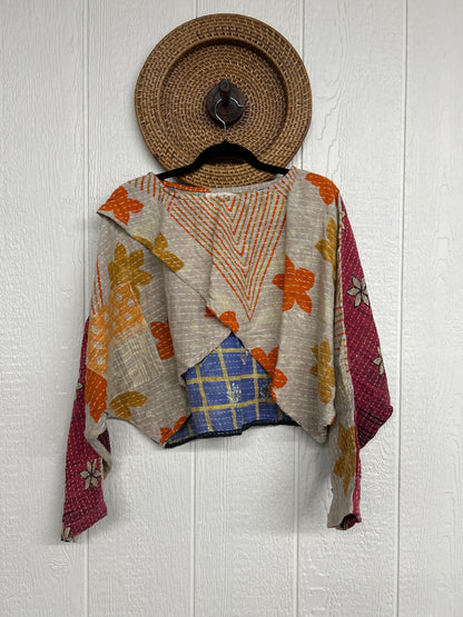 Pareo Kantha In Bloom Cropped Pullover 0326 047