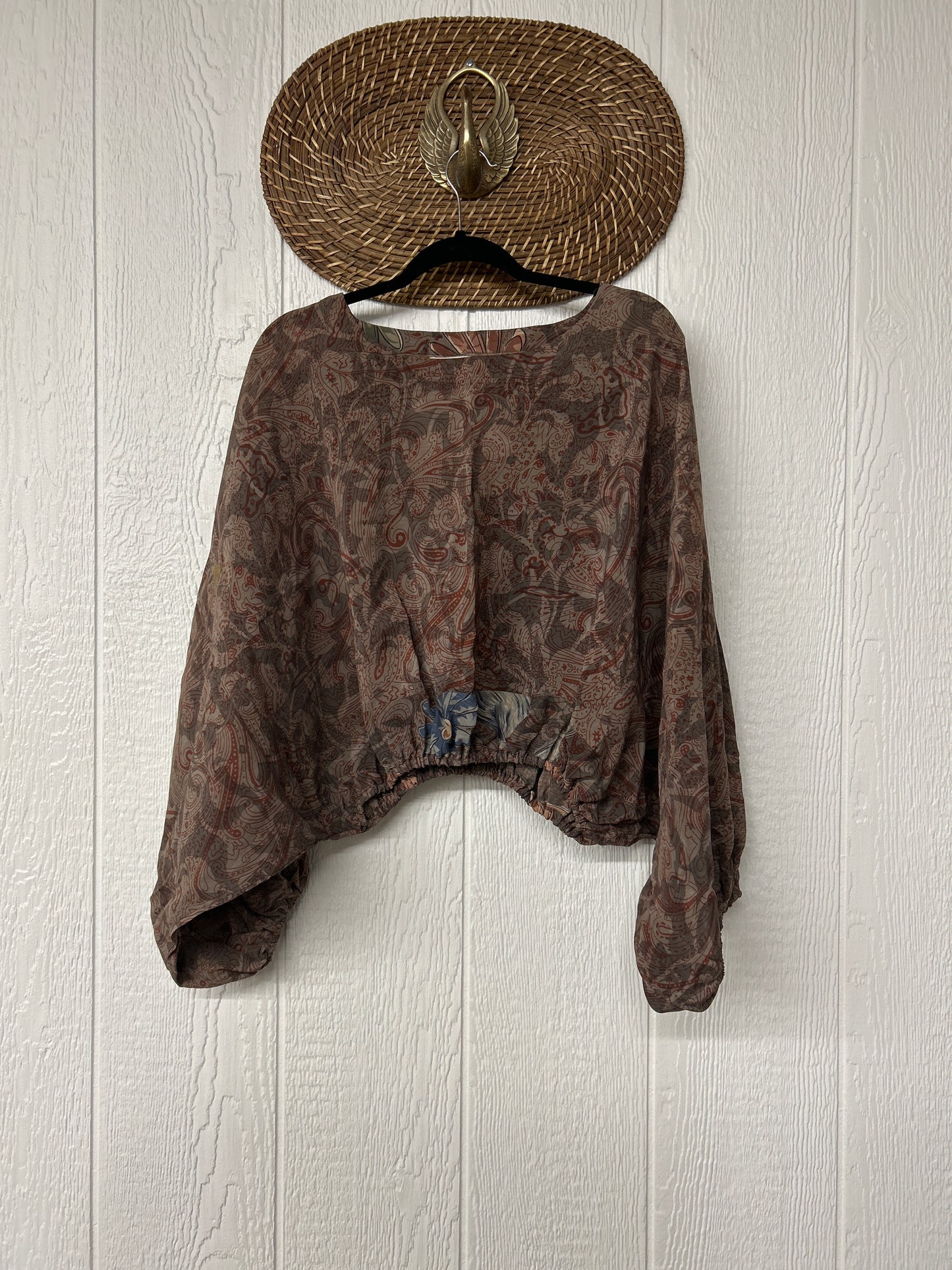 Crepe Sari Luna Crop Top 0126 249