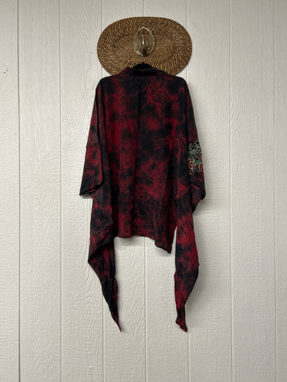 Crepe Sari Summer Nirvana Button Down 0626 198