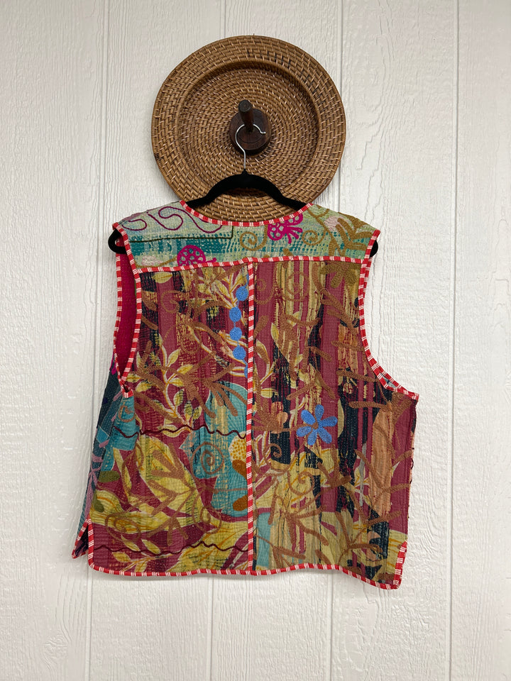 Vintage Kantha Suzani Gilet Vest 1124 038