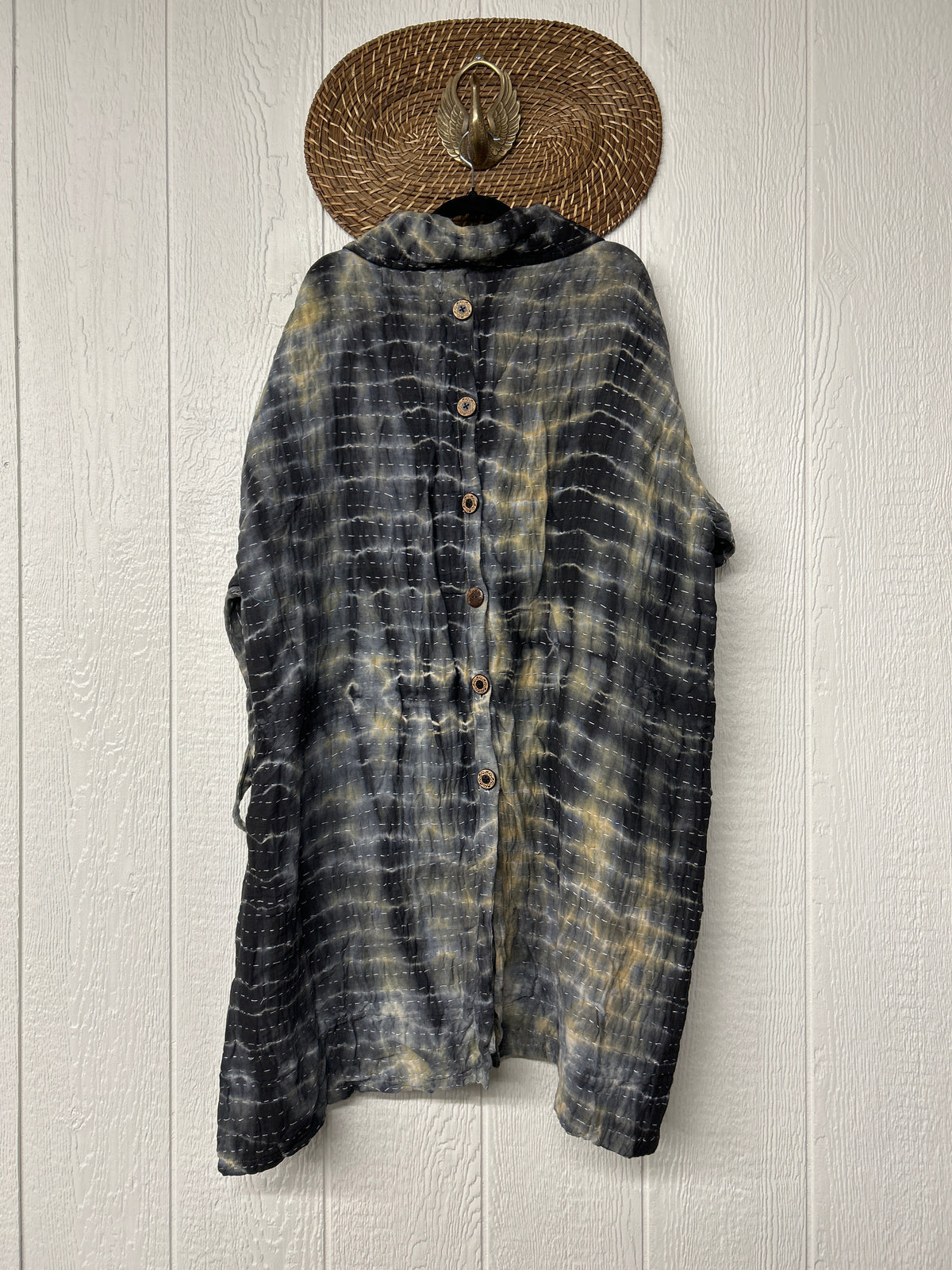 Aura Edit Koverlet Button Down Trench Coat 1026 045