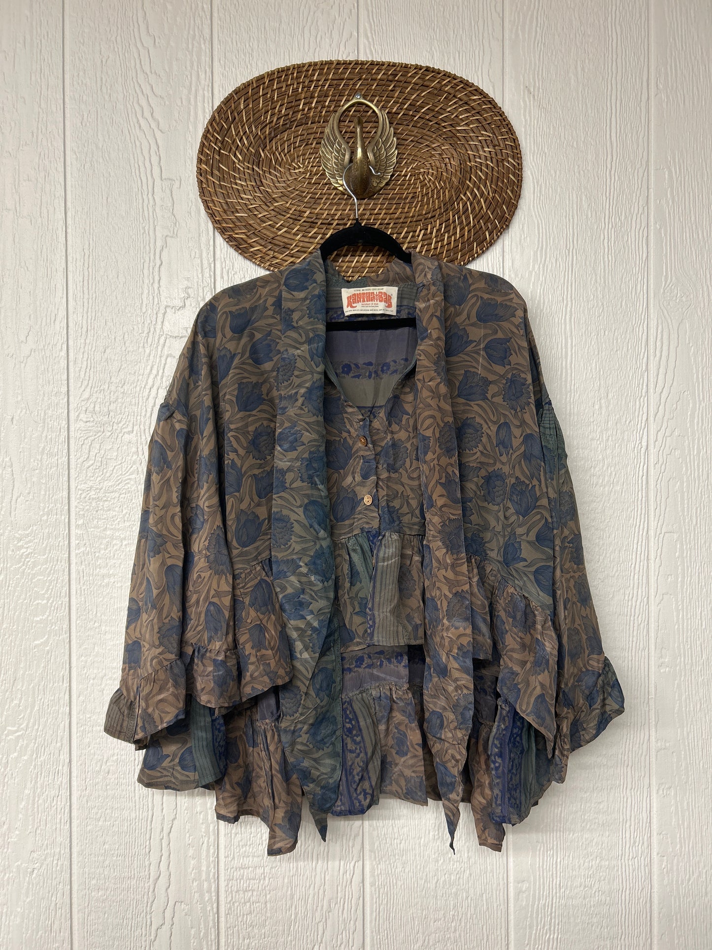 Crepe Sari Wild Rose Top 1225 211