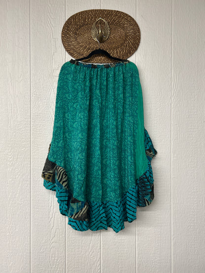 Crepe Wild Rose Skirt 1025 014