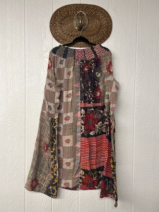 Pareo Kantha Butterfly Cargo Skirt 0426 018