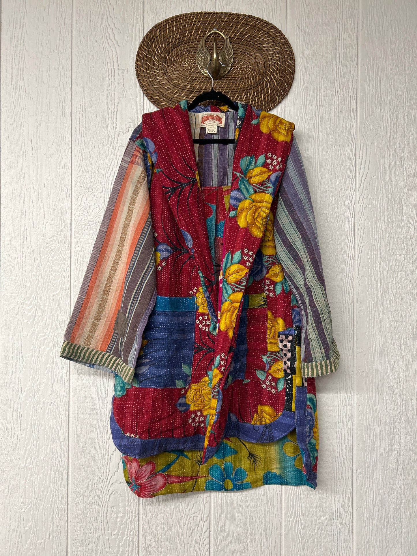 Fine Kantha Drifter Coat 1125 047