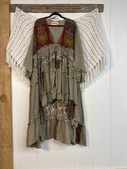 Rasgulla Sari Rhiannon Kimono 0826 060