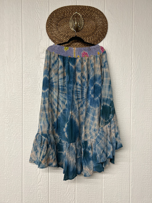 Crepe Sari Dahlia Skirt 1026 036