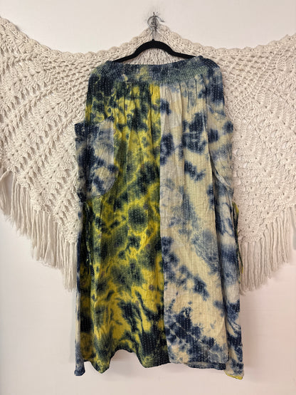 Pareo Kantha Butterfly Cargo Skirt L0626 001