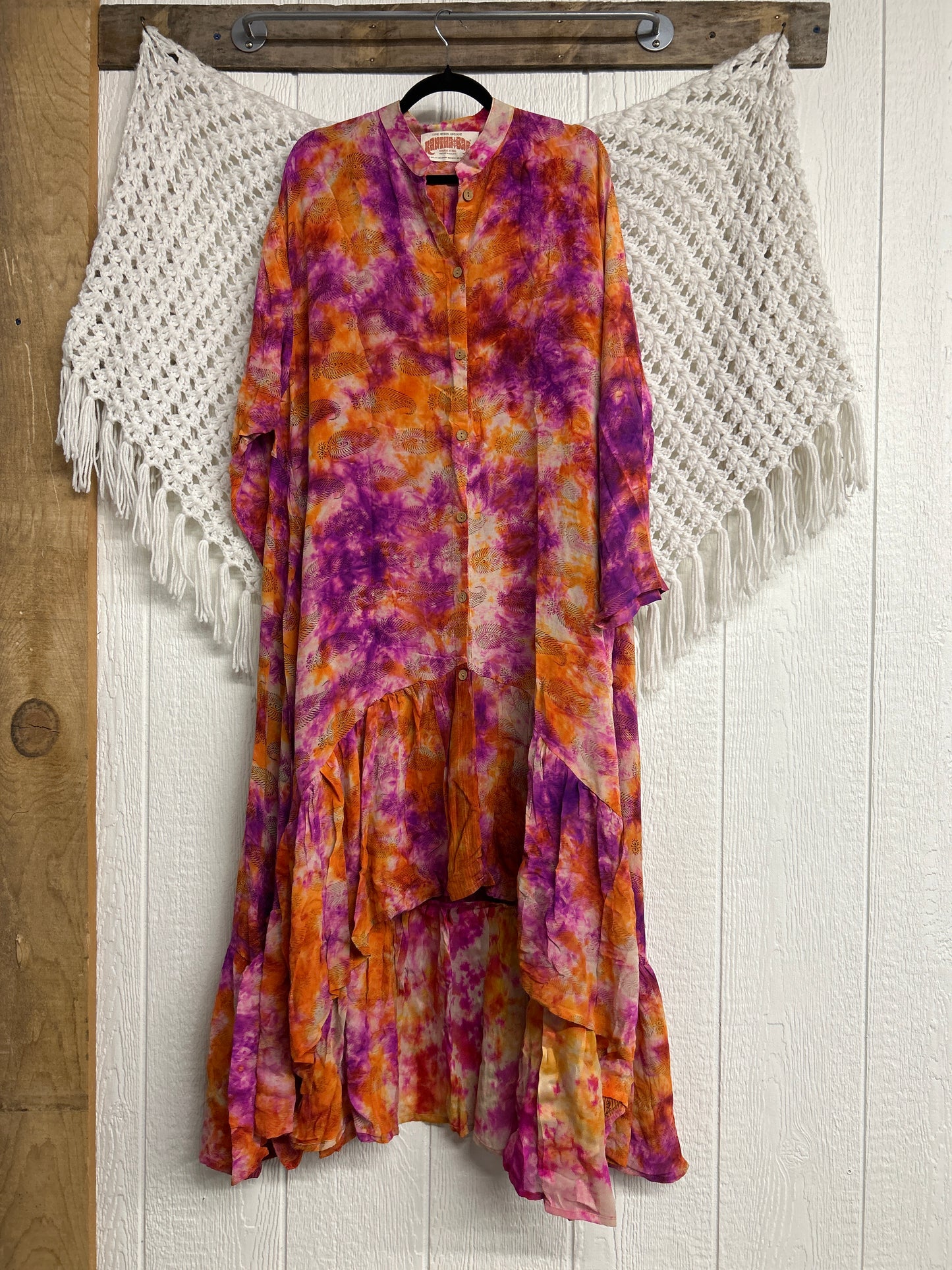 Crepe Sari Dahlia Duster Dress 0326 034