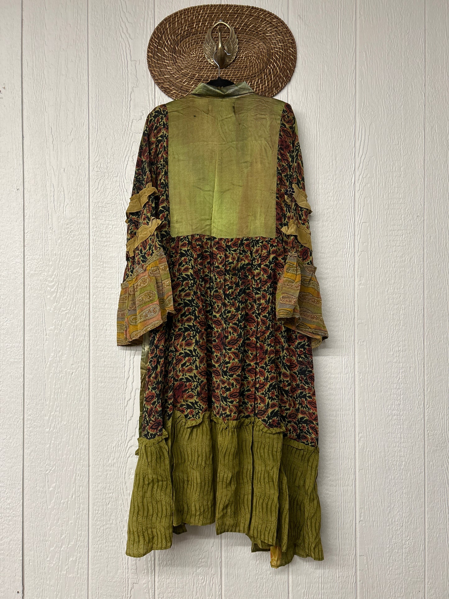 Crepe Sari Rhiannon Duster Dress 0226 007