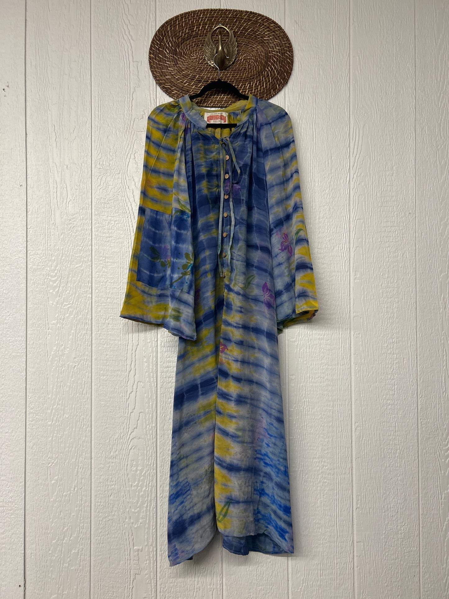Crepe Sari Woodstock Duster Dress 0226 020