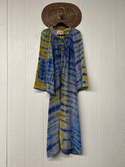 Crepe Sari Woodstock Duster Dress 0226 020