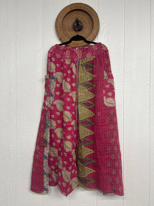 Pareo Kantha Butterfly Cargo Skirt 0426 225