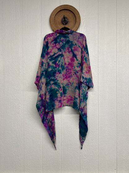 Crepe Sari Summer Nirvana Button Down 0626 274