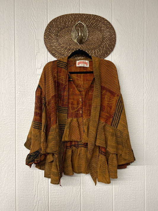 Crepe Sari Wild Rose Top 1225 217