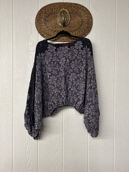 Crepe Sari Luna Crop Top 0126 254