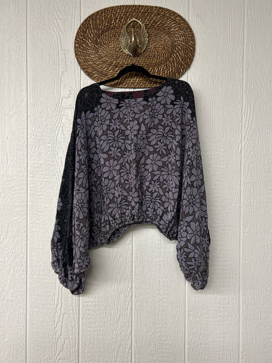 Crepe Sari Luna Crop Top 0126 254