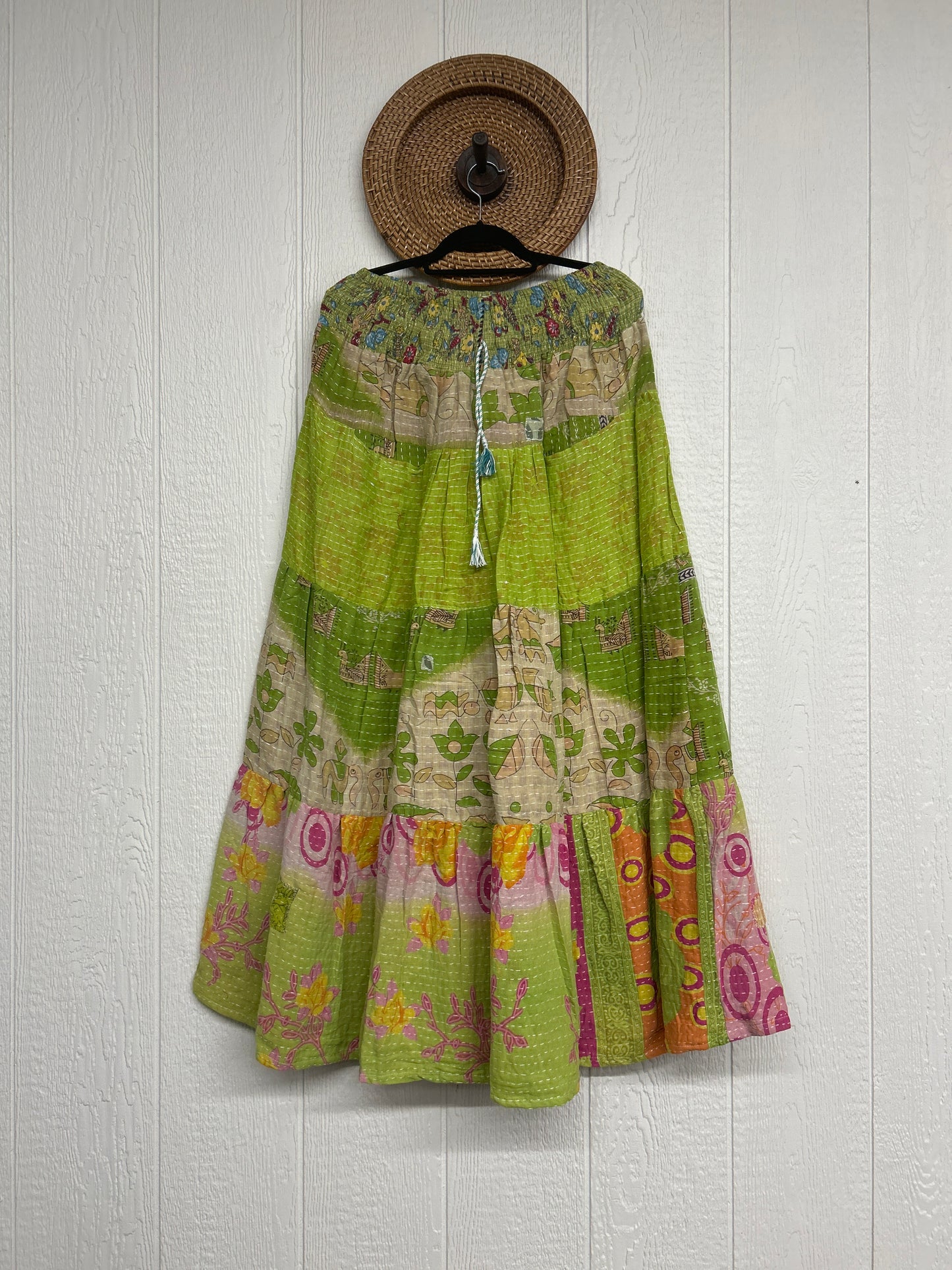 Pareo Kantha Lotus Maxi Skirt 0826 257