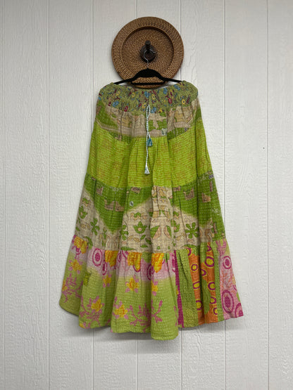 Pareo Kantha Lotus Maxi Skirt 0826 257