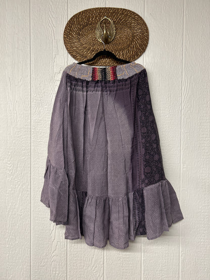 Crepe Sari Dahlia Skirt 1026 096