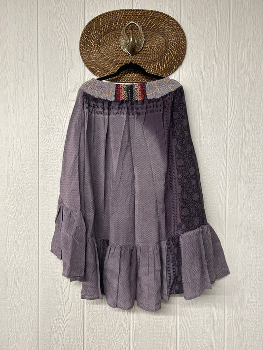 Crepe Sari Dahlia Skirt 1026 096