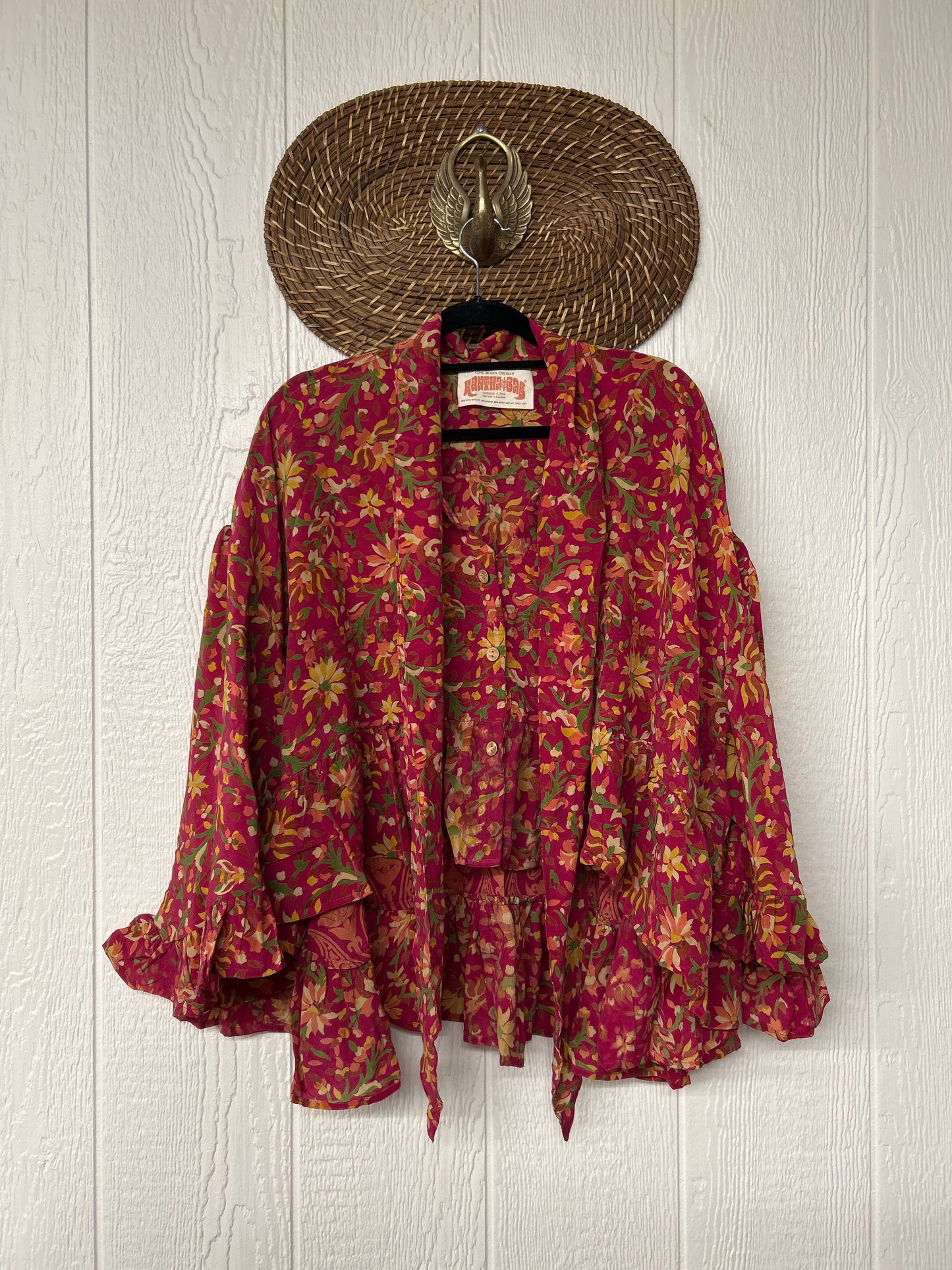 Crepe Sari Wild Rose Top 1225 207