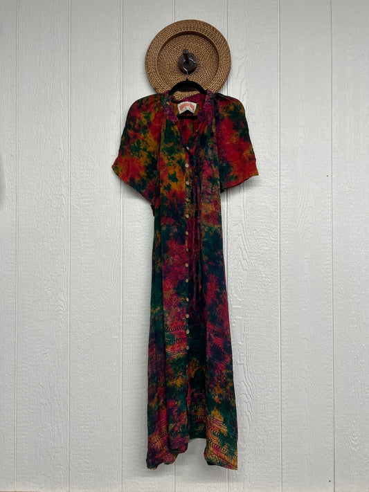 Crepe Sari Summer Woodstock Duster 0626 008