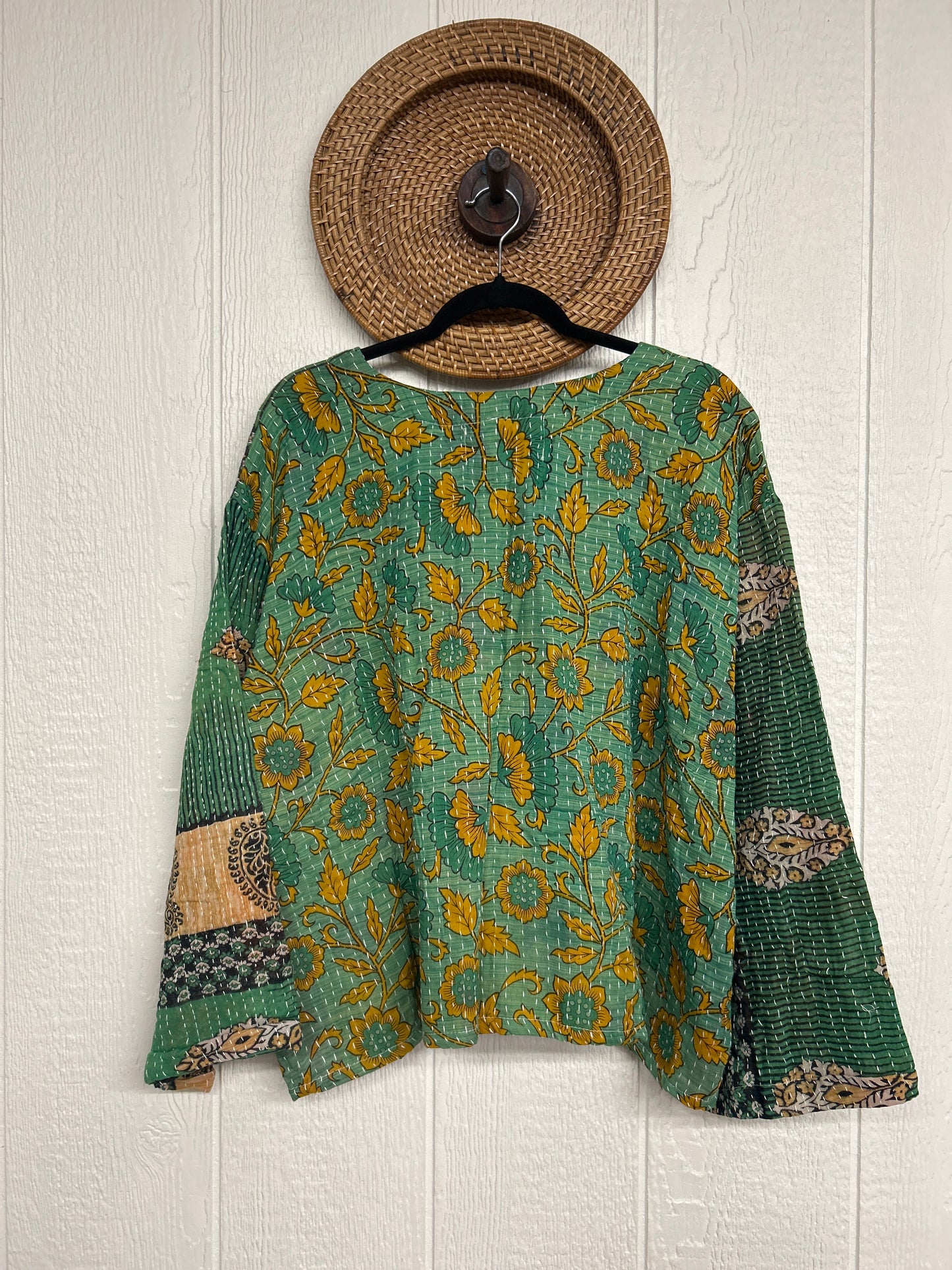 Pareo Kantha Wanderer Pocket Crop Top 0226 093
