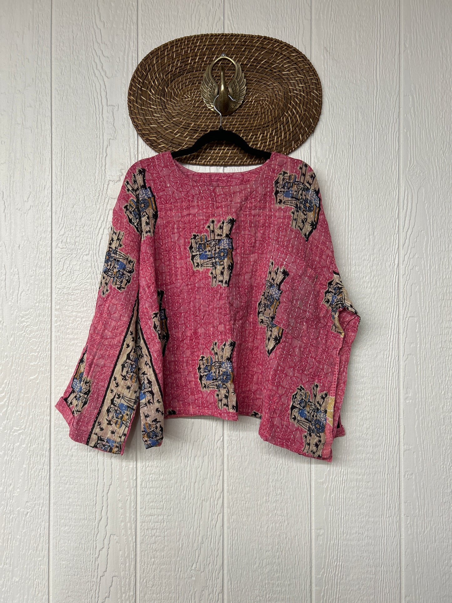 Pareo Kantha Wanderer Pocket Crop Top 0226 232