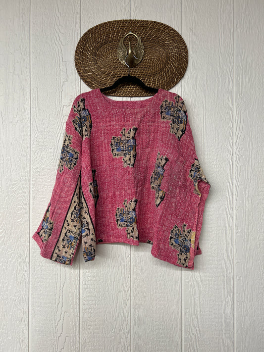 Pareo Kantha Wanderer Pocket Crop Top 0226 232