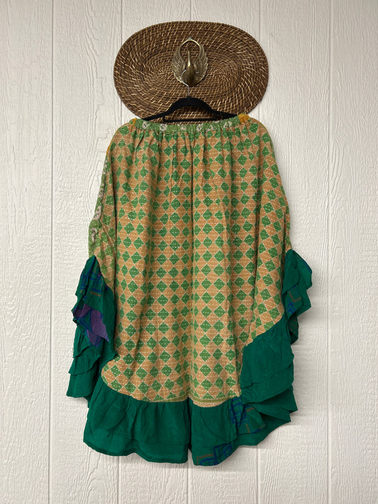 Pareo Kantha Wild Rose Skirt 0426 045